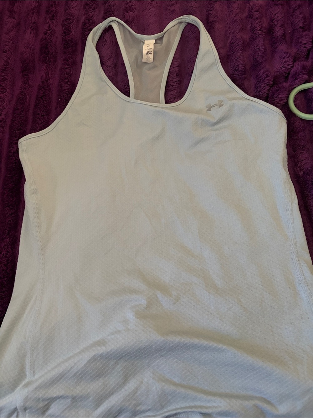 Under Armour Light Blue Racerback Performance Tank